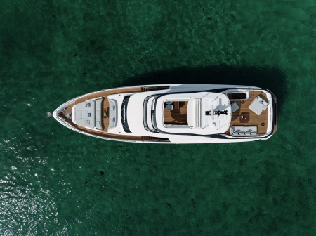 Azimut Grande 26M, for sale, top view