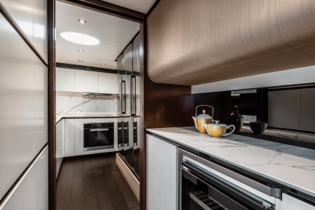 Azimut Grande 27M, for sale, galley