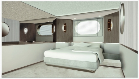 Azimut Magellano 25M, for sale, cabin