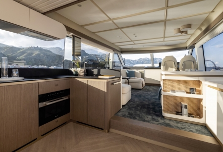 Azimut Magellano 60, for sale, galley