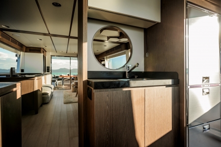 Azimut Magellano 66, for sale, galley