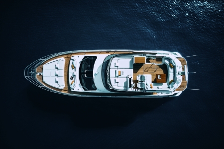 MXG Yachts, Azimut Fly 53, For sale, overhead view